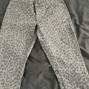 Leopard women’s jeans. Worn once